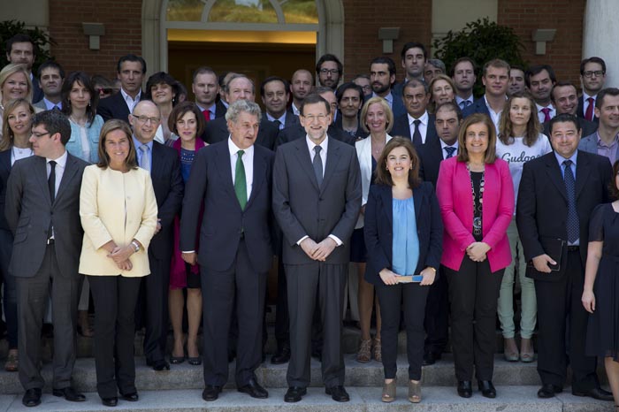 Imagen del acto del Gobierno de España con los emprendedores