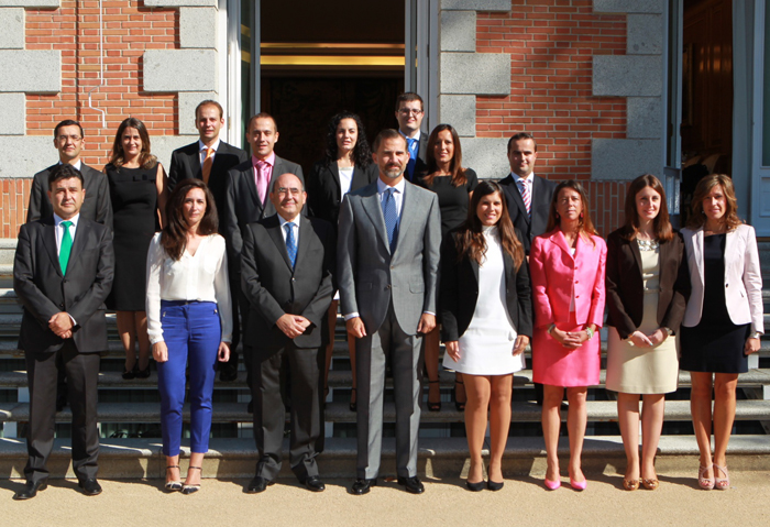 D.Felipe con los nuevos interventores y auditores