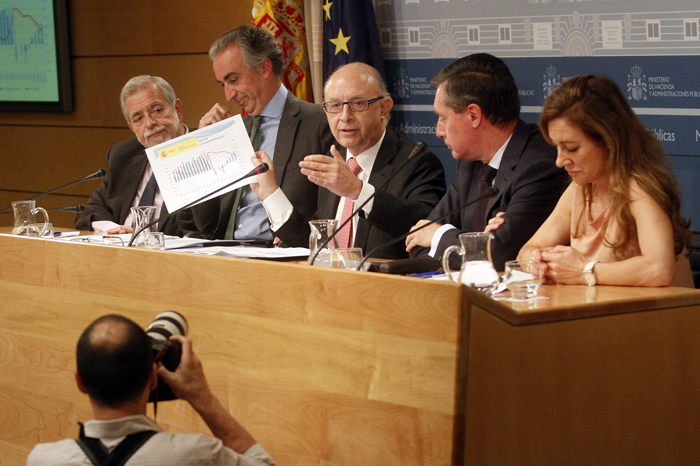 Imagen de la rueda de prensa para explicar la reforma fiscal