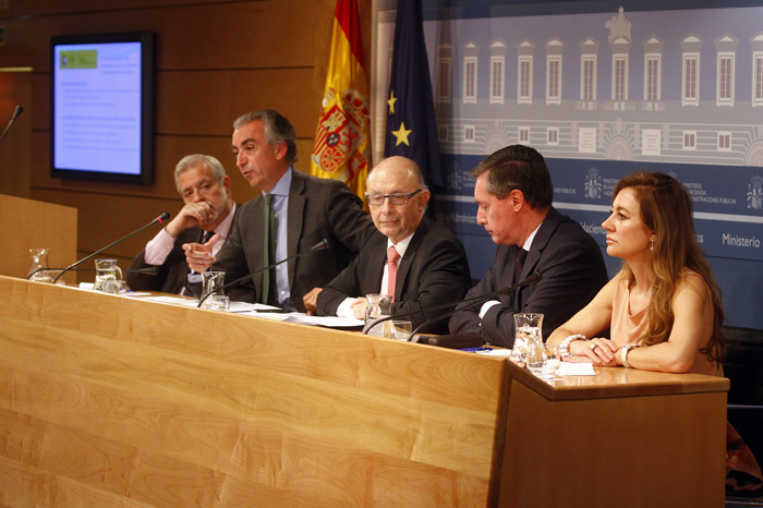 Imagen de la rueda de prensa para explicar la reforma fiscal